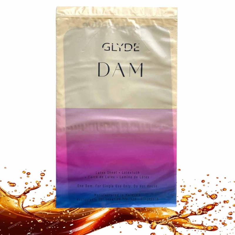 Latex dental dams Oral Dams GLYDE Black Cola 4 pcs — photo 2
