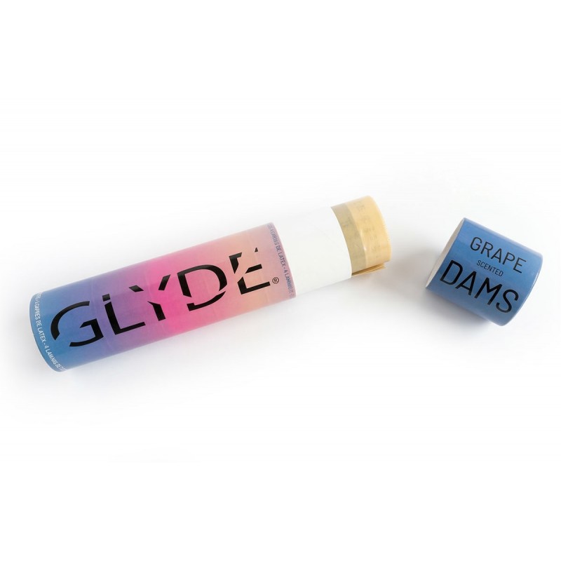 Latex dental dams Oral Dams GLYDE Grape 4 pcs — photo 4