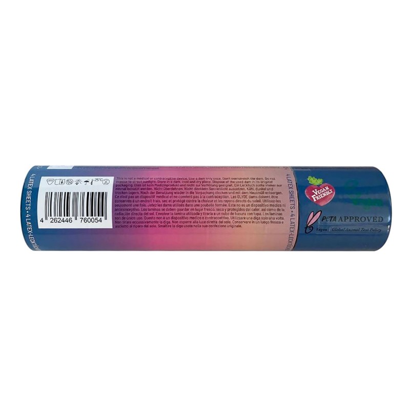 Latex dental dams Oral Dams GLYDE Grape 4 pcs — photo 6