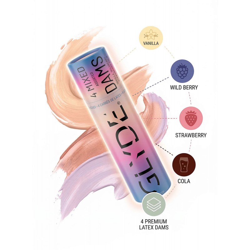 Latex dental dams Oral Dams GLYDE 4 pcs Mixed — photo 4