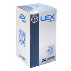 Condoms LEX Ribbed 24 pcs