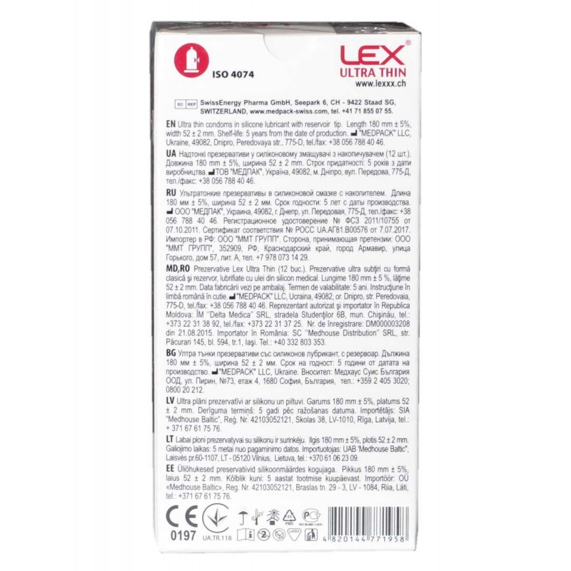 Condoms LEX Ultra Thin 12 pcs — photo 3