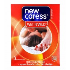 Condoms NEW CARESS Wet N Wild 3 pcs