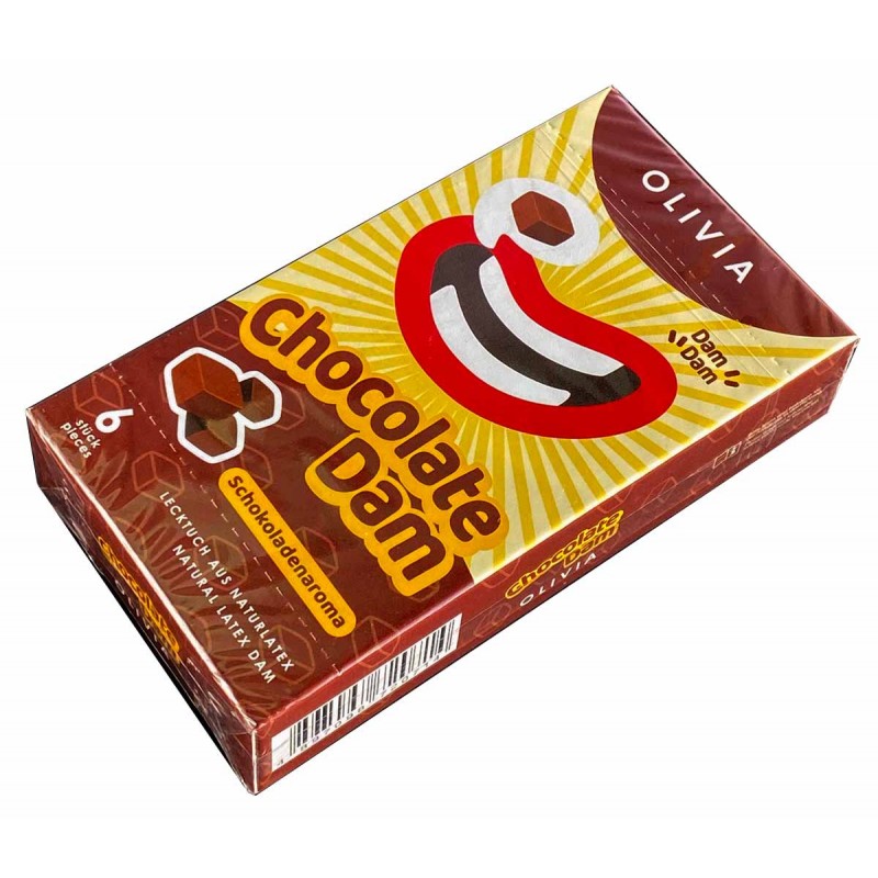 Latex dental dams Olivia Oral Dams Chocolate 6 pcs chocolate — photo 3