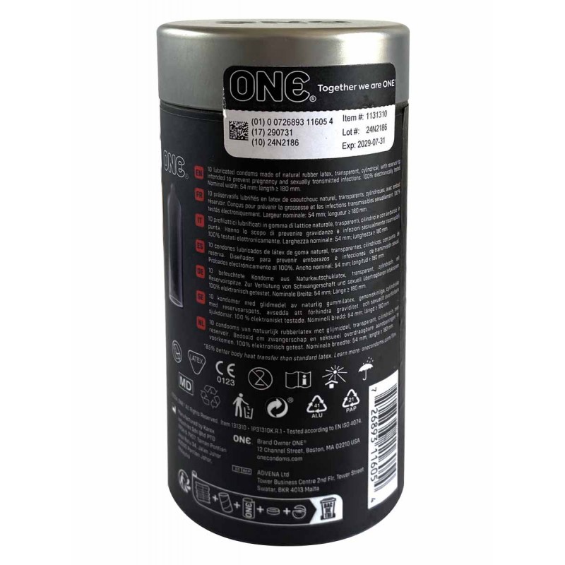 Thin condoms ONE Flex 10 pcs (graphene-enhanced latex) — photo 2