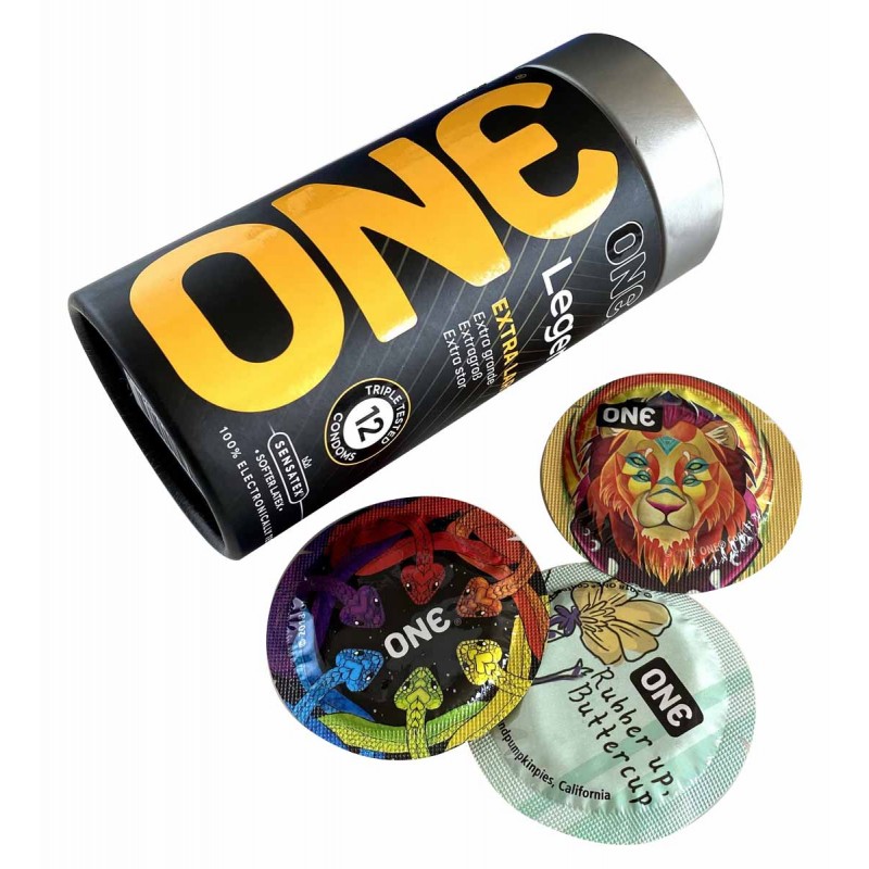 Large condoms ONE Legend Extra large 12 pcs (special shape) — photo 3