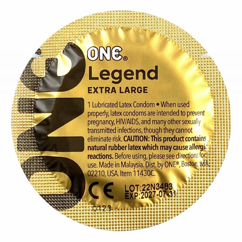 Large condoms ONE Legend Extra large 12 pcs (special shape) — photo 7