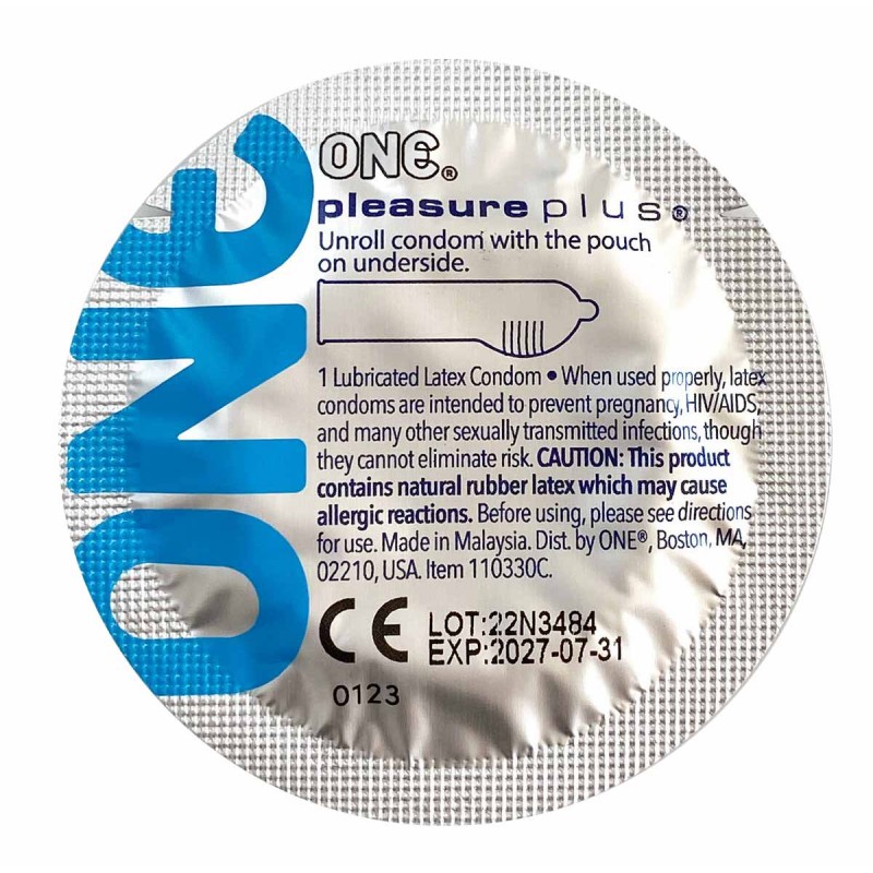 Condoms ONE Pleasure Plus 12 pcs (double pleasure) — photo 7