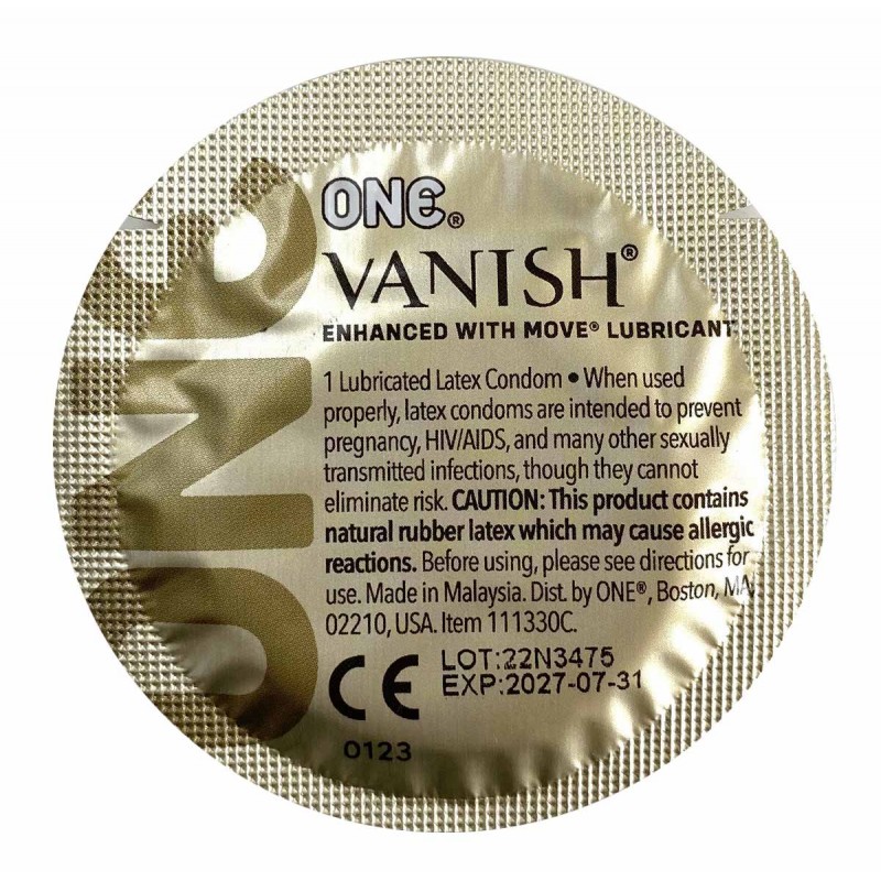 Плотноприлегающие презервативы ONE Vanish Superthin 12шт премиум смазка — фото 2