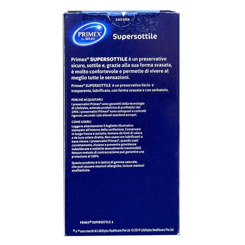 Condoms PRIMEX Supersottile 6 pcs (Best before 04.2026) — photo 2