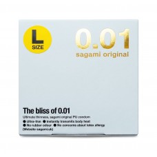 Поліуретанові презервативи Sagami Original 0.01 L-Size (великий розмір) 1шт