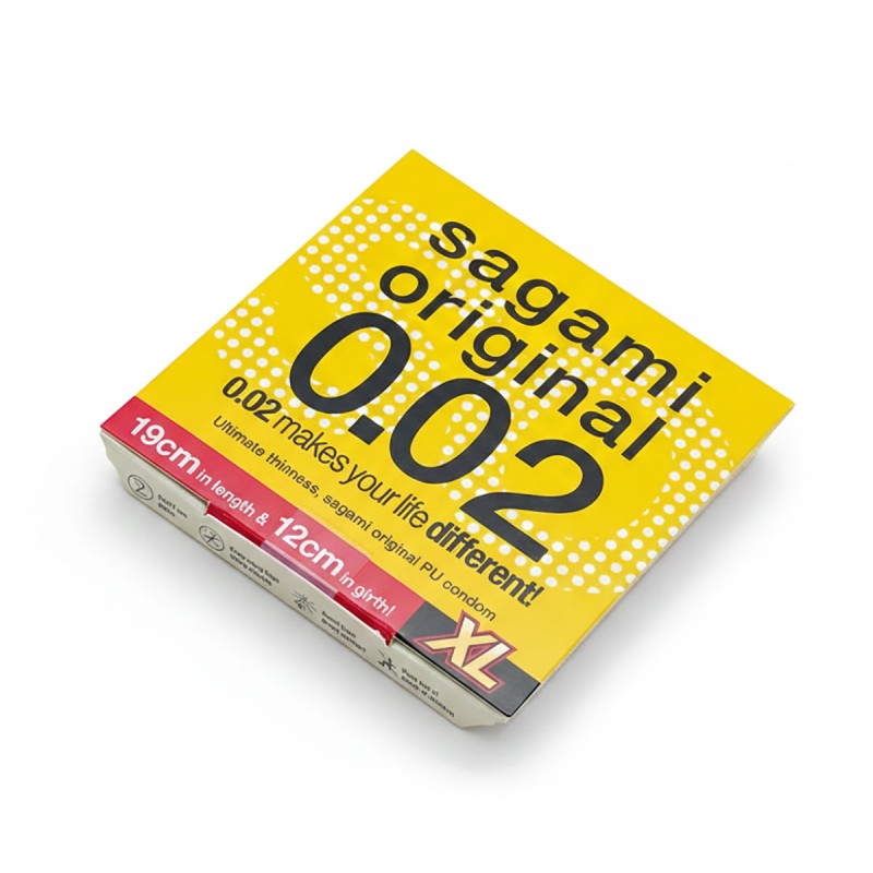 Polyurethane condoms Sagami Original 0.02 XL-Size (larger size) 1 pcs — photo 3