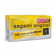Поліуретанові презервативи Sagami Original 0.02 XL-Size (дуже великі) 12шт