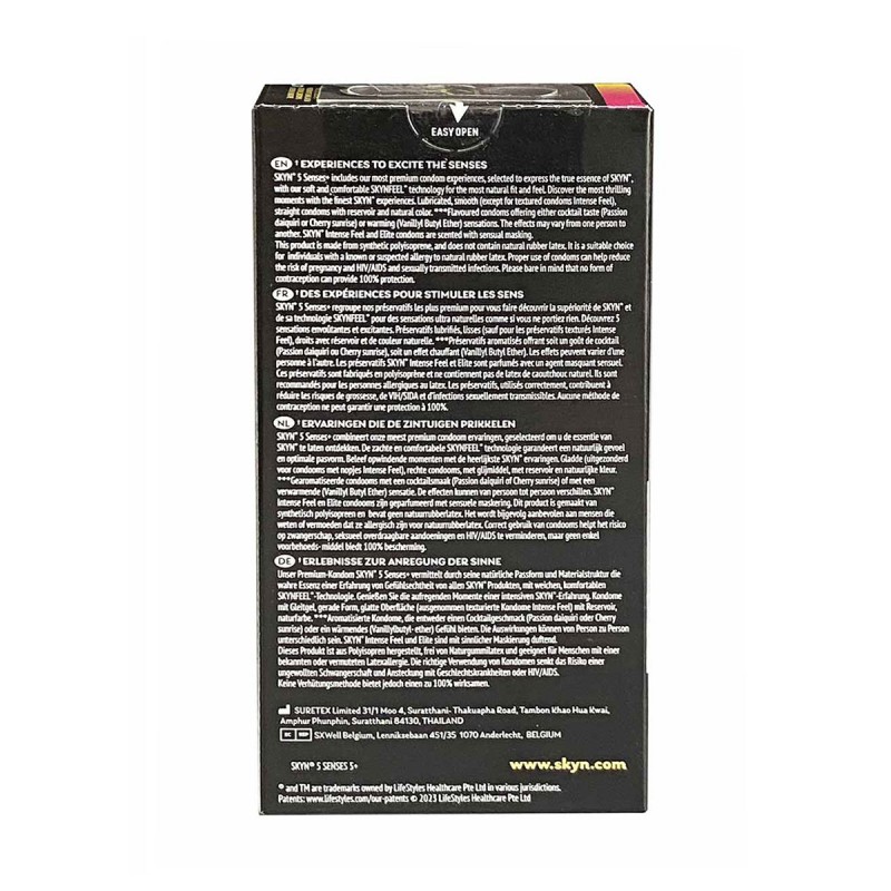 Condoms SKYN 5 Senses++ 5 pcs — photo 2