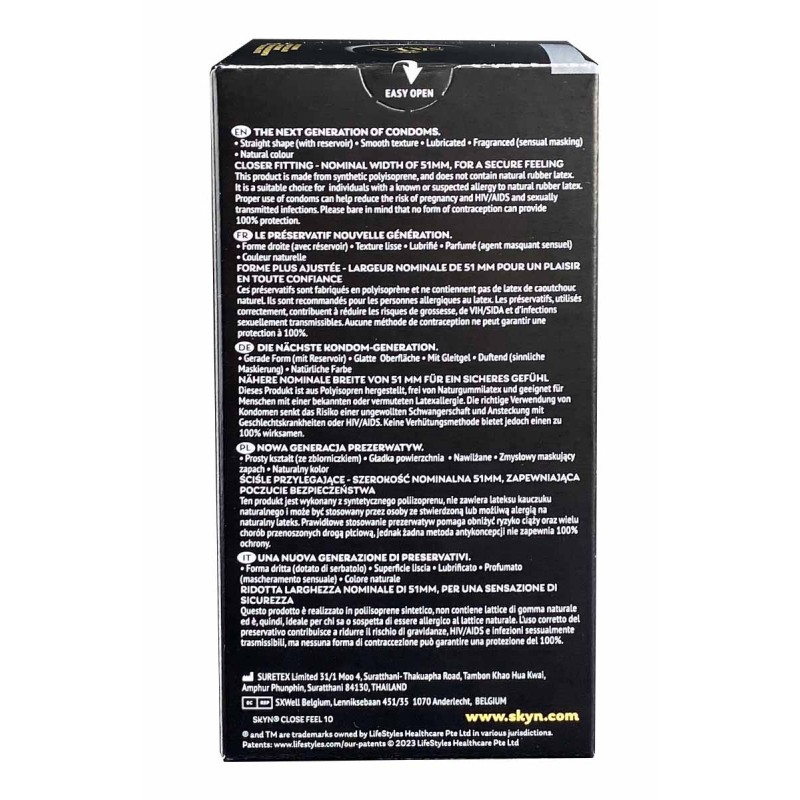 Condoms SKYN Close Feel snug fit non-latex 10 pcs — photo 2