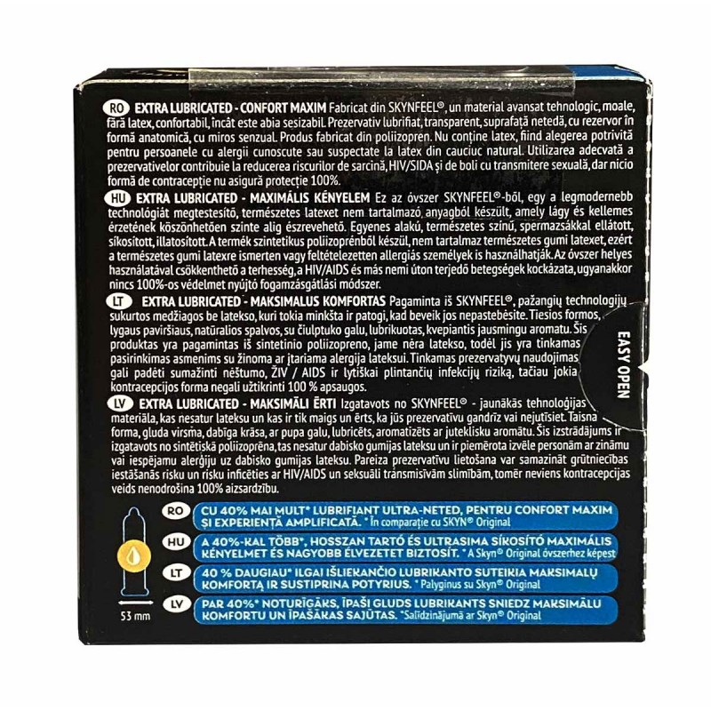 Condoms SKYN Extra Lube 15 pcs (5 packs of 3 pcs) — photo 2