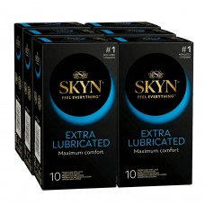 Condoms SKYN Extra Lube extra lubricated non-latex 60 pcs (6 packs of 10 pcs)