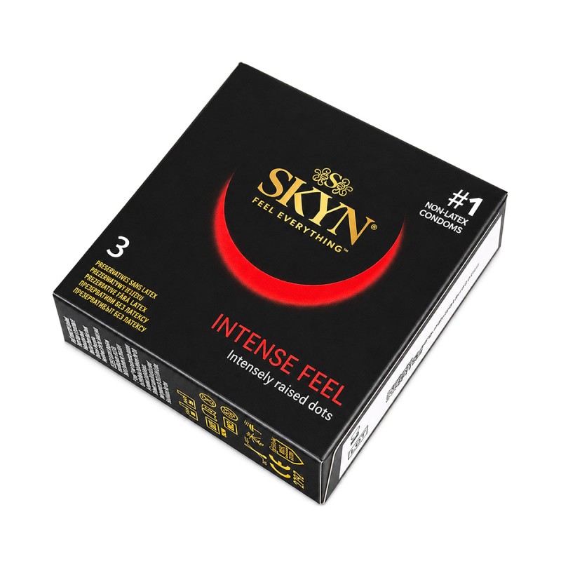 Condoms SKYN Intense Feel dotted non-latex 3 pcs — photo 3