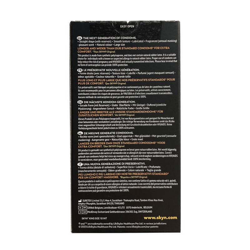 Condoms SKYN Large large non-latex 60 pcs (6 packs of 10 pcs) — photo 2