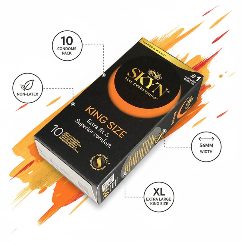 Condoms SKYN Large large non-latex 60 pcs (6 packs of 10 pcs) — photo 4