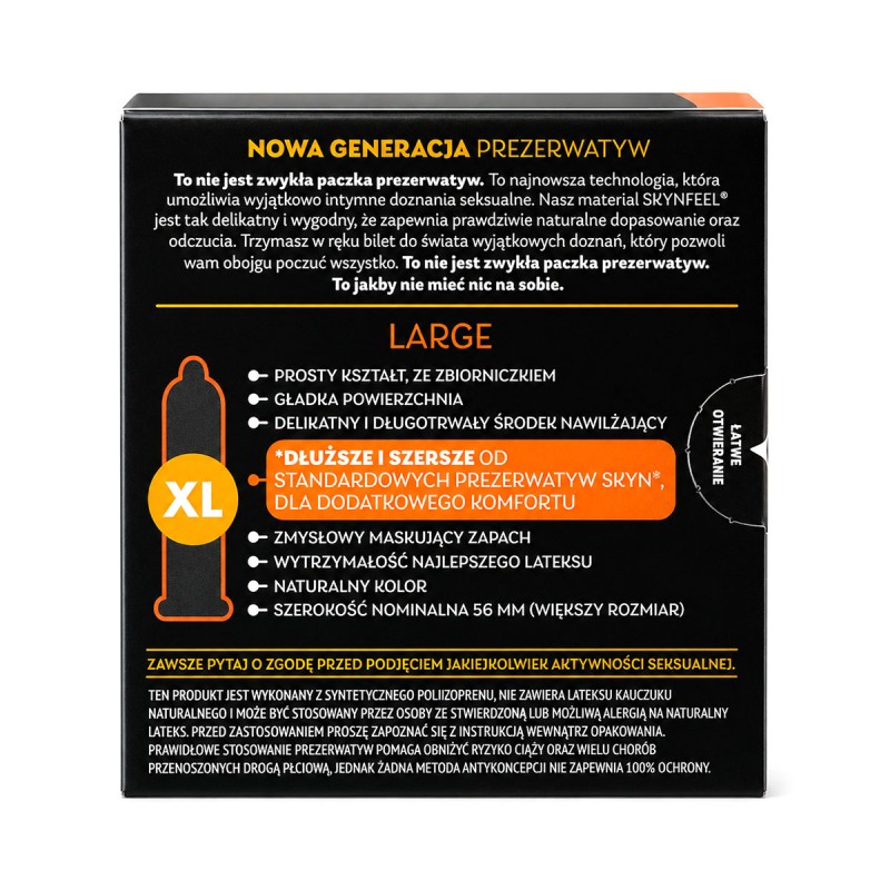 Condoms SKYN Large large non-latex 15 pcs (5 packs of 3 pcs) — photo 2
