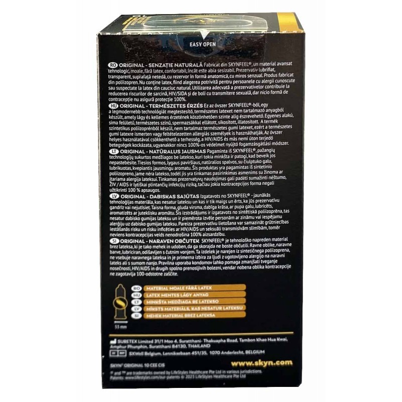 Condoms SKYN Original non-latex 60 pcs (6 packs of 10 pcs) — photo 2