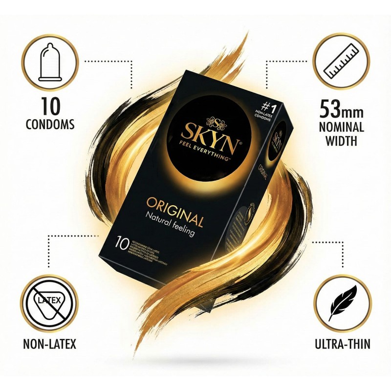 Condoms SKYN Original non-latex 60 pcs (6 packs of 10 pcs) — photo 4