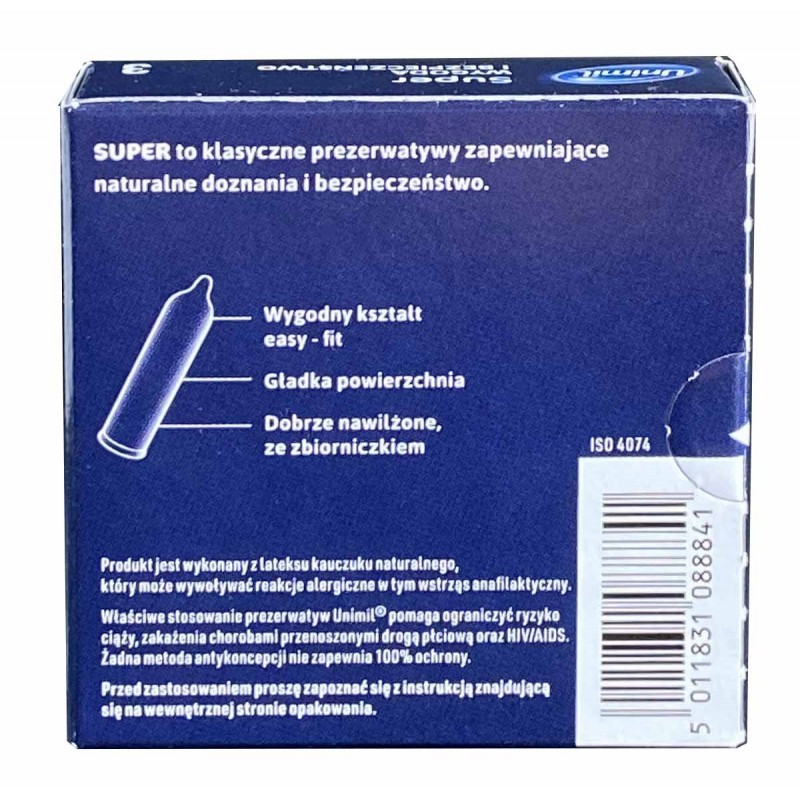 Condoms UNIMIL Super 3 pcs — photo 2