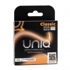 Latex-Free Condoms UNIQ Classic 3 pcs