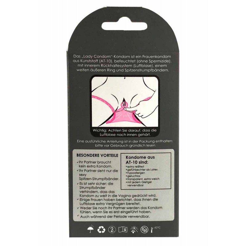 UNIQ Lady Condom Non-Latex Female Condoms 3 pcs — photo 2