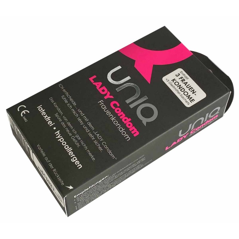 UNIQ Lady Condom Non-Latex Female Condoms 3 pcs — photo 3
